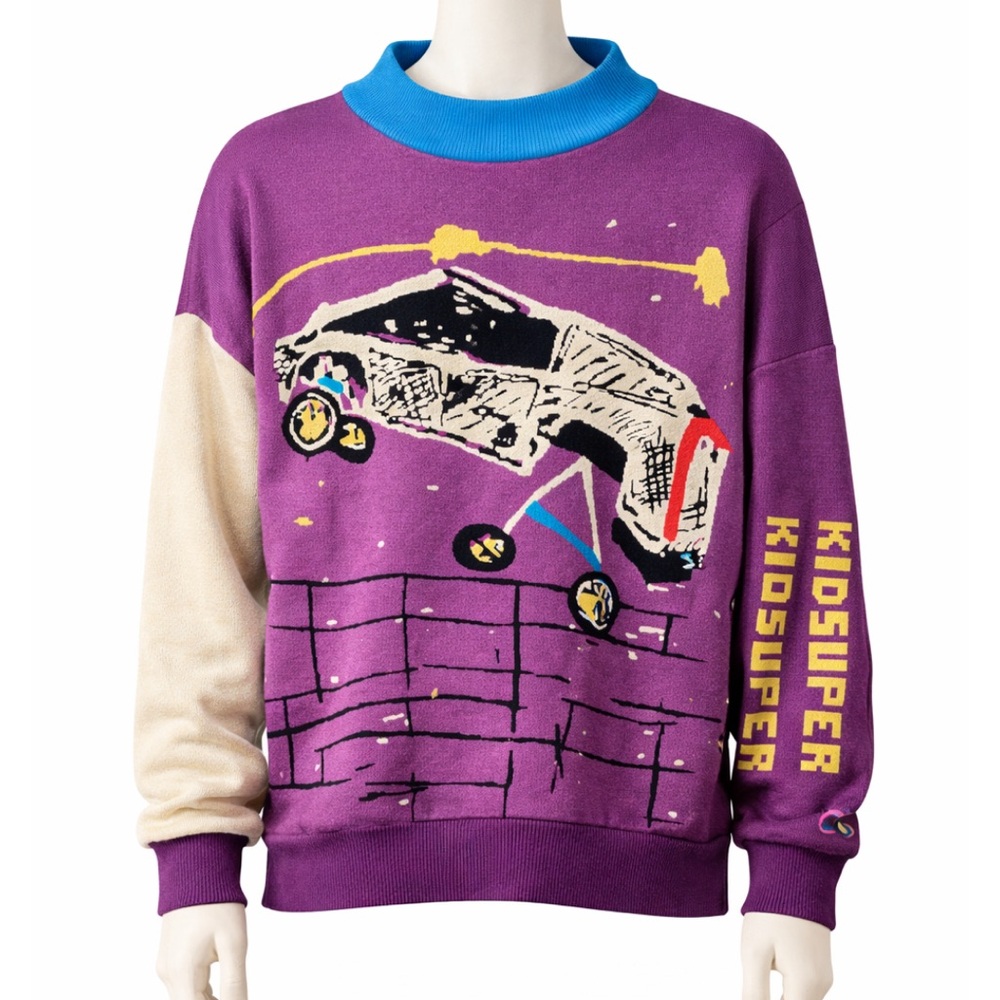 KidSuper Limited Edition Men's Purple Crewneck Sweater